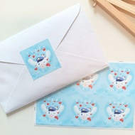 Happy Mail sticker mailing tag for envelopes parcels - BerieDuet art