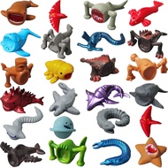 24Pcs Set 2.5-5cm Sea Eater Leviathan-Class Organisms‌ Reaper Leviathan Alien Fauna Sea Dragon Levia