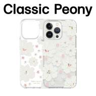 Kate Spade New York Classic Peony Case สำหรับ i14 / 14 Plus / 14 Pro / 14 ProMax เคสกันกระแทก ดีไซน์