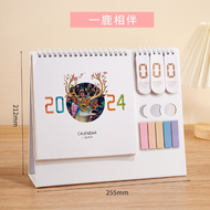 {SG} 2024 Monthly Desktop Calendar Standing Desk Calendar Stand Up Memo Pages Calendar for Daily Schedule Planner