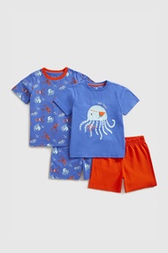 ชุดนอนเด็กผู้ชาย Mothercare Octopus Shortie Pyjamas - 2 Pack HD013