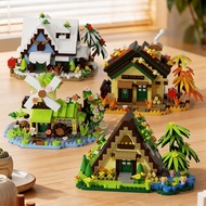 Bookstore Small Building Street View Building Blocks Toy Assembly Particle Boys And Girls Birthday G