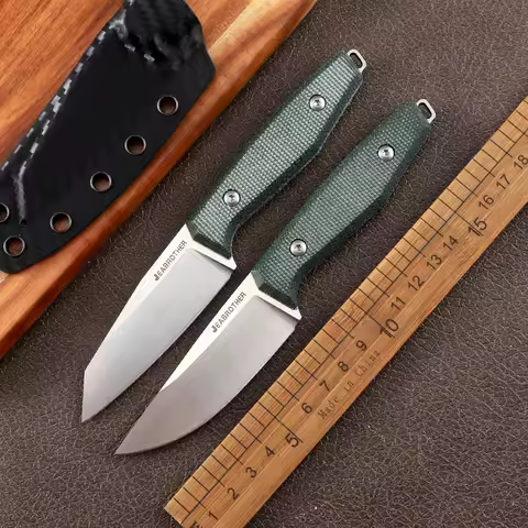 High hardness 14C28N fixed blade outdoor camping combat hunting knife men's self-defense straight kn