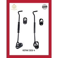 Black Window Wind Right 8" Square Square