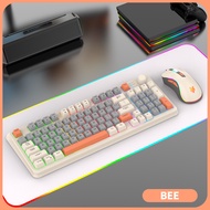 FIREWOLF K820 Wired mechanical feeling mixed ledlight keyboard and mouse combo
