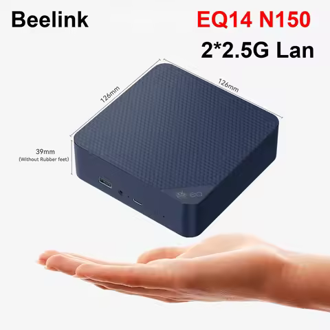Beelink EQ14 Intel Twin Lake N150 MINI PC DDR4 3200MHz 16GB 500GB SSD 2*2.5G Lan WIFI6 BT5.2 Desktop