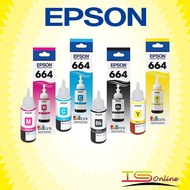 Epson T664 Original Refill Ink (BK/C/M/Y)