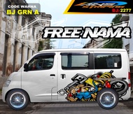 VARIASI STICKER MOBIL GRANMAX / VARIASI STIKER MOBIL LUXIO / STICKER DECAL BODY SAMPING MOBIL AVANZA