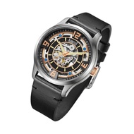 Arbutus AR1902SBB Analog Automatic Black Leather Men’S Watch