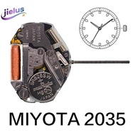 [Jielus] 2035 Movement Miyota 2035 Quartz Movement Watch Three-Hand Calendarless Repair Calendar Par