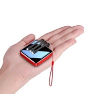 Mini Power Bank 15000mAh LED Display Powerbank Built in Cable Fast Charger for Phone PowerBank