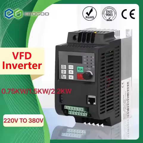 Boost Inverter 1.5KW 2.2KW Frequency Converter 1P 220V to 3P Output CNC Spindle motor speed Control 