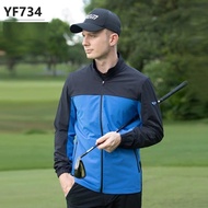 Pgm Mens Zipper Patchwork Sweatshirt Sport Outdoor Golf Jackets Male Casual Windproof Thin Golf Coat