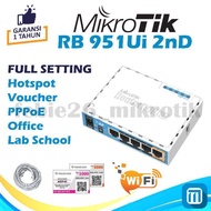 MikroTik RB951ui 2HND Full Setting HotSpot VouCher RT RW Net