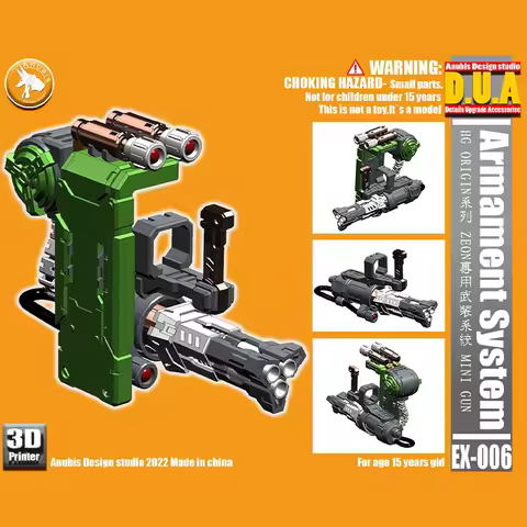 ANUBIS EX006 Armament System 3D Parts for 1/144 HG ZEONG ZAKU Model Details Upgrade Accessories Buil