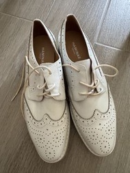 Haminae Japan White Platform Brogues
