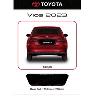 Toyota Vios 2023 Acrylic Kereta Plate Nombor Papan Belakang Penuh Logo Produk Baru