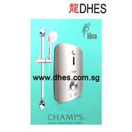 Champs Libra Silver Instant Water Heater Set (Inclusive of DC Booster Pump and Premium Chrome Hand Shower)