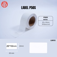 Happy Kliker White Thermal Sticker Label Paper P50S Waterproof Thermal Barcode Sticker Label