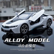 Box Boxed 1: 22 BMW Model Simulation Alloy Car Model Horse I8 Sports Car Boy Children's Toy Car