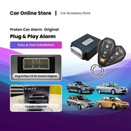 Proton Saga BLM FLX/ Waja/Persona/Wira Plug & Play Alarm with 2 Remote PNP Car Alarm 14Pin Alarm FOR