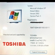 laptop second murah 1 jutaan + Toshiba portege M500+Mulus pakai sndr