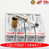 หัวเทียนอิริเดียม4477 ITR6F13 4ชิ้นสำหรับ Ford Focus Escape Taurus Mustang F-150 Mazda 3จากัวร์ X-TY