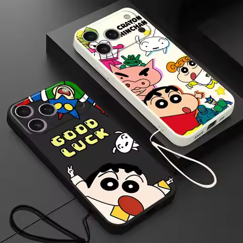 Cartoon Fashion Shin-chan Phone Cover Case for Apple iPhone 17 Pro Max 12 Plus 15 Air 13 Mini XS XR 
