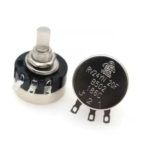1PC Carbon Film Potentiometer Half Shaft RV24YN20F B103 10K /B502 5K Arcade Video Racing Game Machin