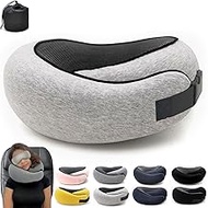 Flyhugz Neck Pillow 2024, Flyhugs Neck Travel Pillow, Wander Plus Travel Pillow, Memory Foam Travel Pillow, Fly Hugz Stowable U-Shaped Pillow Set for Adult &amp; Kids Sleeping Upright (Light Gray)