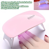 6W Portable USB UV Nail Dryer 30 Seconds 2 Colors Pink White ABS 131x67x19mm