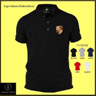 Polo Classic T Shirt Porsche Embroidery Motorsport Car Racing Tuning PerformanceLOGO FASHION SPORTS 