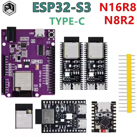 ESP32-S3-Dev-KitC-1 ESP32-S3-n16r8 n8r2 WiFi Bluetooth-compatible BLE 5.0 Mesh Development Board ESP