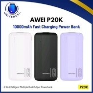 Awei P20K 10000mAh Powerbank 2.4A Slim PowerBank Dual Output | Brand new | Fast SG Shipping