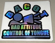 CUTTING STICKER BACOT HOLOGRAM / LASER CHROME