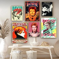 Poster Anime David Bowie - Sticker Kertas Putih Tampal untuk Hiasan Bilik DIY, Bar, Kafe, Gaya Kawai