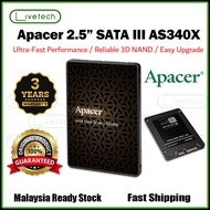 LiveTech APACER SSD AS340X AS350 120GB 240GB 256GB 480GB 512GB 960GB 2.5" SATA SSD III 6Gb/s Solid S