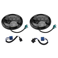 2Pcs DC 12v 24v Car Auto Led Headlight 7inch 75W Round High Low Beam Lights Headlamp For Jeep Wrangl