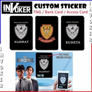 Kudrat Lesen Series - Touch n Go Card Sticker Cover / TNG CARD Sticker / Bank Card Sticker / Access 