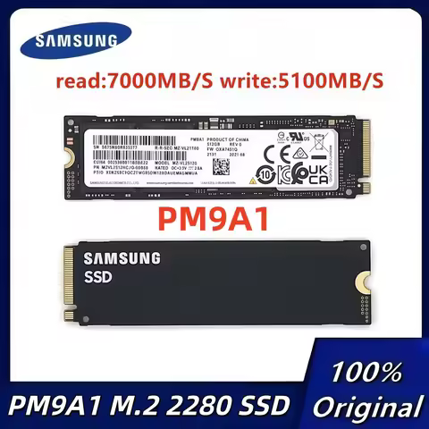 Samsung PM9A1 SSD M.2 2280 NVMe PCIe4.0 Internal Solid State Drive 256GB 512GB 1TB 2TB High-Speed St