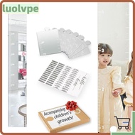 LUOLVUO Growth Chart Mirror, 3 in 1 Growth Chart Growth Chart Mirror for Wall,  Height Measuring Mir