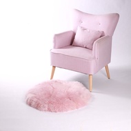 HY-# Australian Quality Real Sheep Fur Floor Mat Floor Mat Window Cushion Sofa Cushion round Cushion Supports One Piece