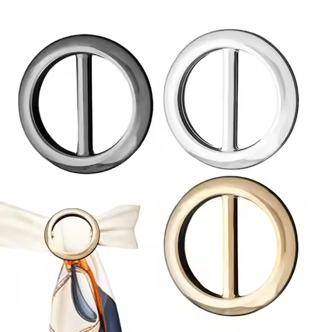 3pcs Scarf Ring Clip Metal Cincher Holder Pashmina Shawl Tie Clips hem of shirt tightly fastened wit