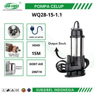 Clean Water Submersible Pump - WQ28-15-1.5-2HP (2-inch Output) - Submersible Water Pump - Subsibel B