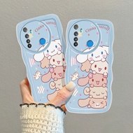 Pink and blue Hello Kitty cat Wavy case for Realme note 50 c53 c51 c51s NARZO N53 Anti fall and shoc