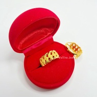 [VJ]NEW!! Ring "SSS" 999.9 Gold Plated Adjustable Ring J1047 Suit for Ring size 13 - 18 <Cincin SSS>