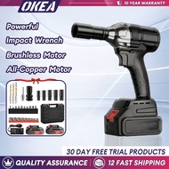 OKEA Powerful Brushless Electric Wrench 21V 320NM Multi-Functional Impact Wrench