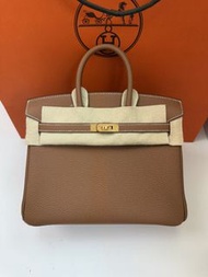 Hermes Birkin 25 金棕金扣 togo G