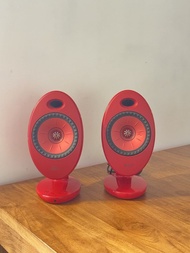 KEF EGG Wireless Digital Music System Speakers Red