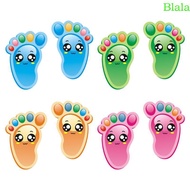 Blala 15 Pairs Kids Floor Stickers Self-Adhesive Social Distance Footprint Decals for Children Nurse